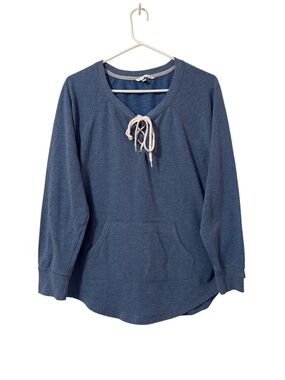 Victoria Secret Blue Lace Up Sweatshirt